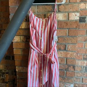 NEW — Striped Midi Dress —